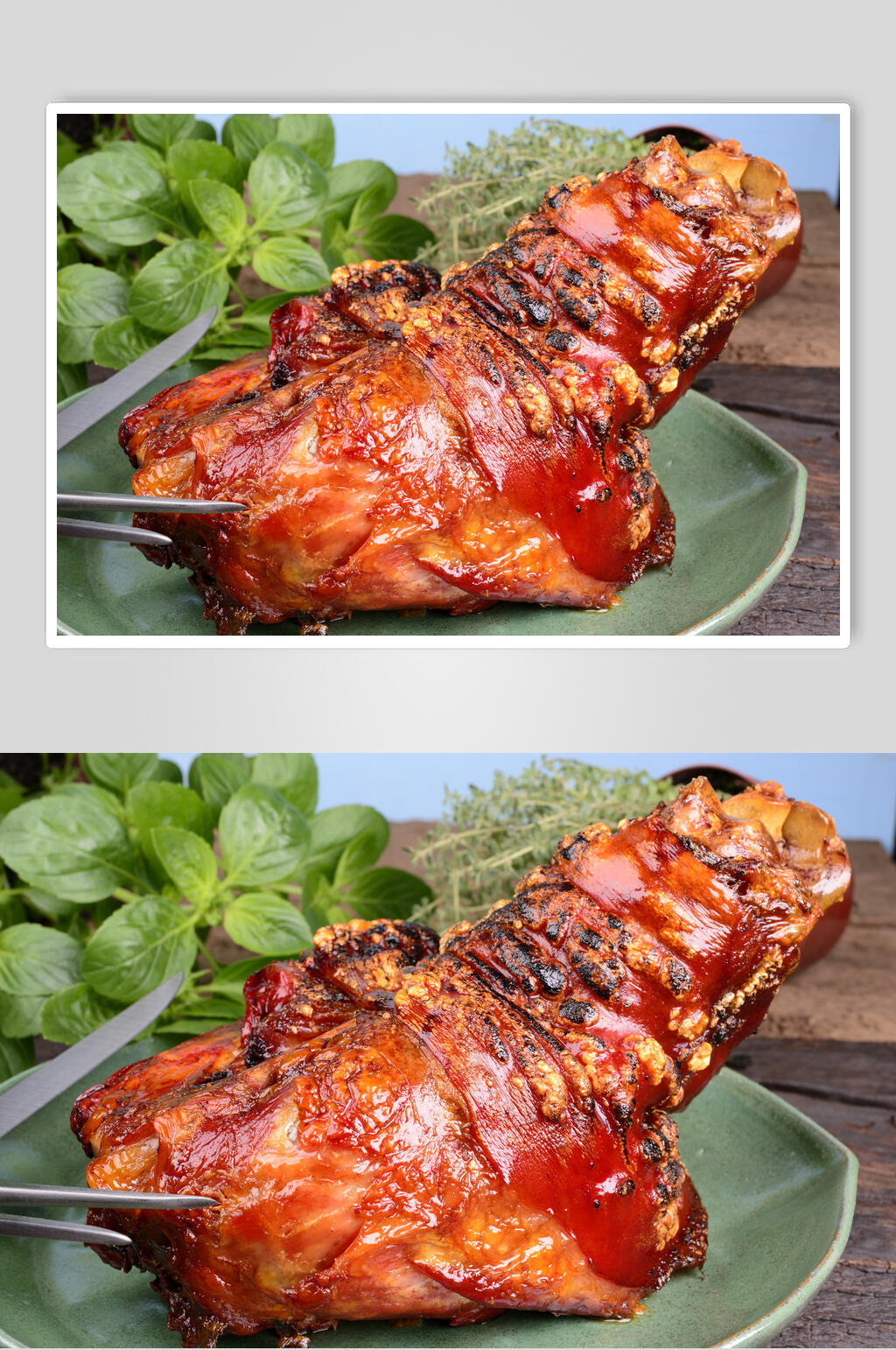 飘香正宗烤肉牛排美食高清图片素材