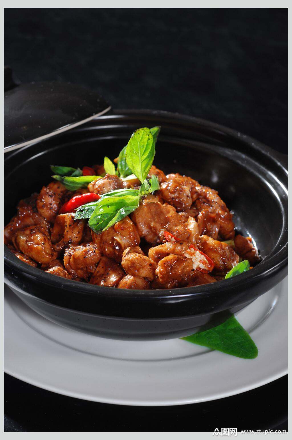 台式三杯鸡美食图片