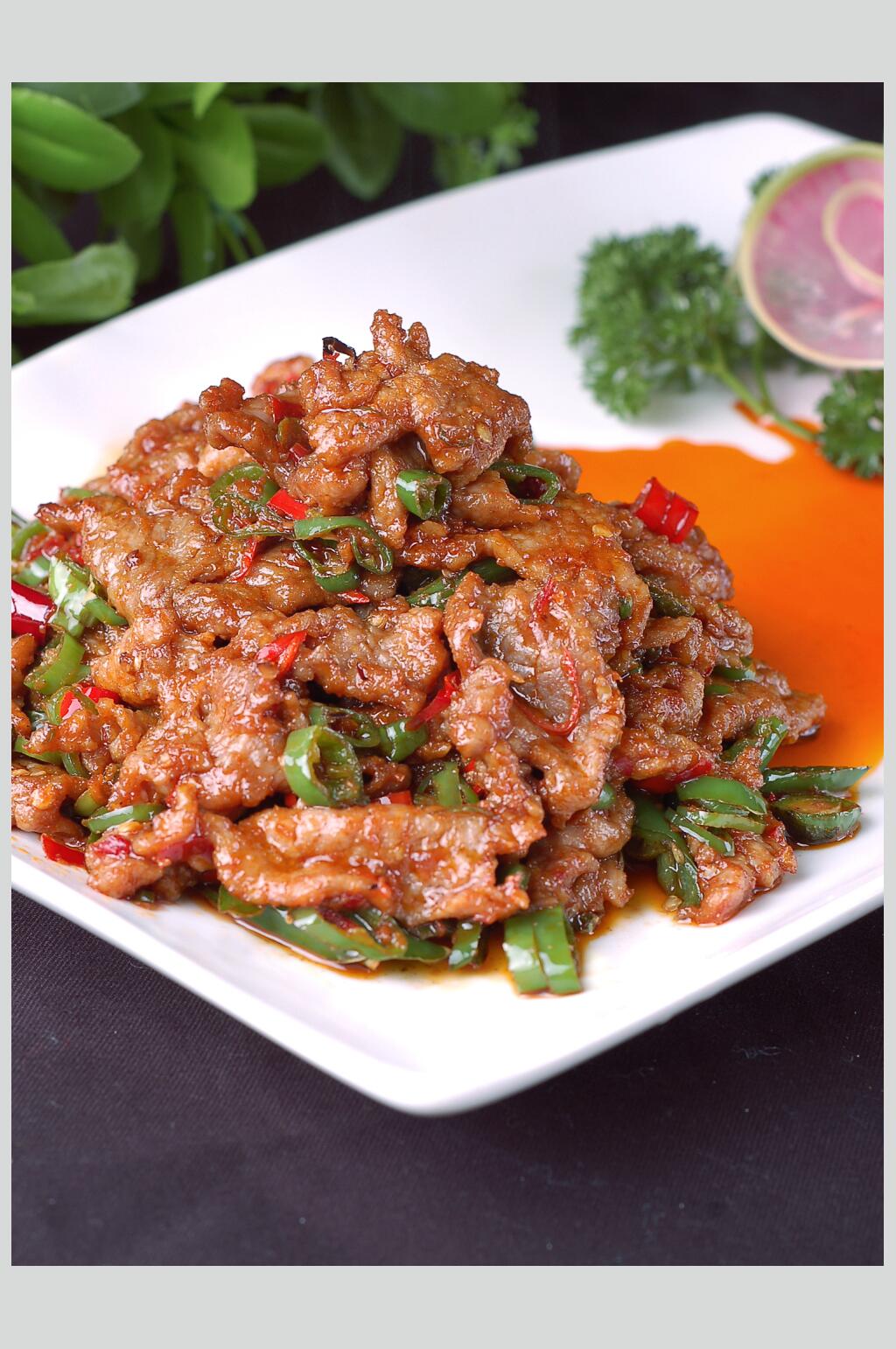 湘味小炒牛肉美食图片素材