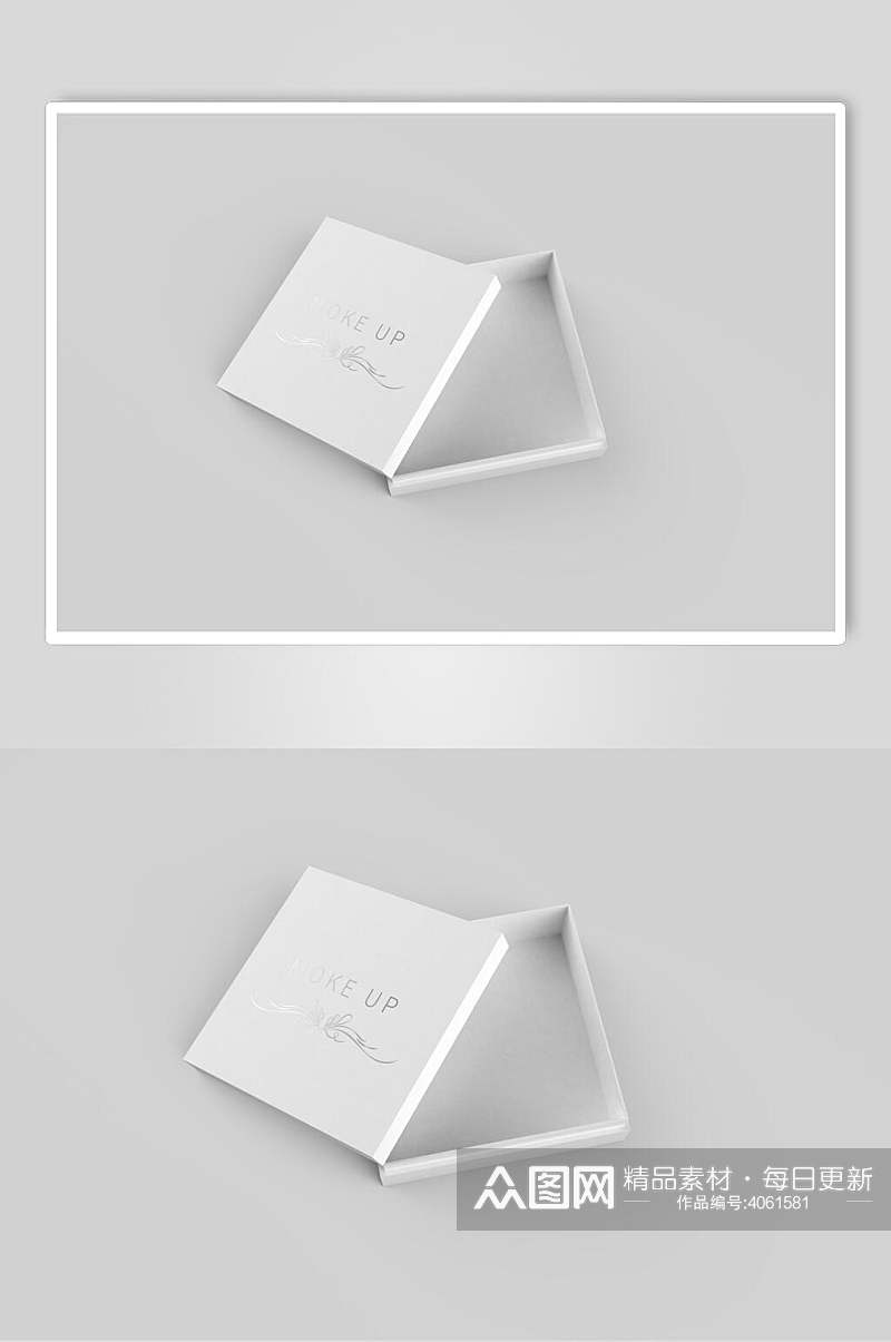 立体方形英文字母花纹个性纸盒样机素材
