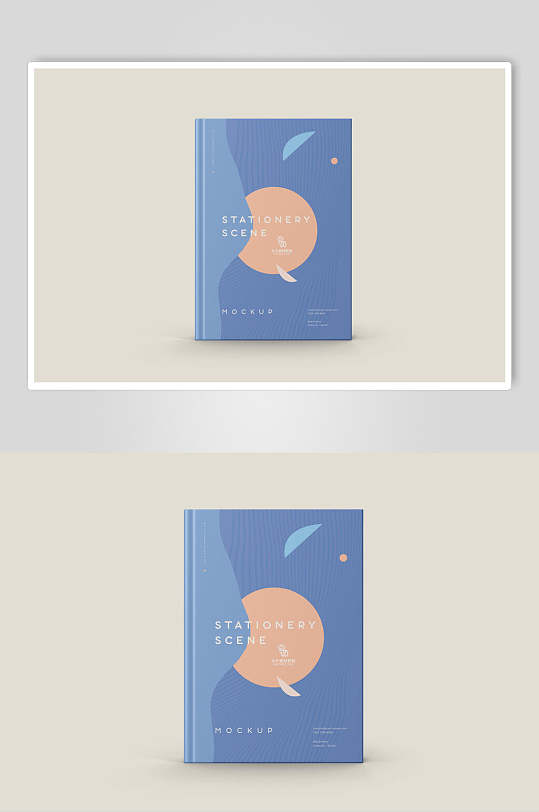 简约色块小说封面书籍样机