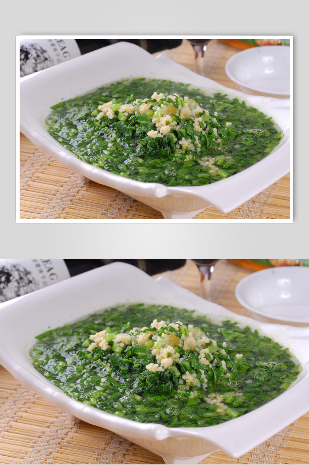 小米青菜钵美食图片素材