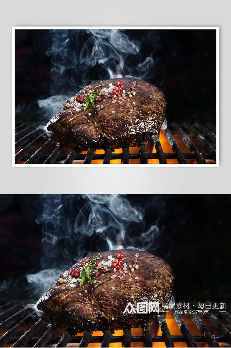 烤肉牛排美食高清图片素材