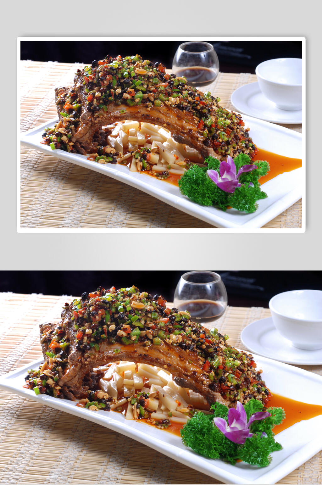 一里豆酥大排美食图片素材