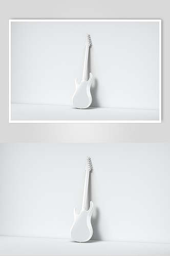 靠墙背面吉他白模样机