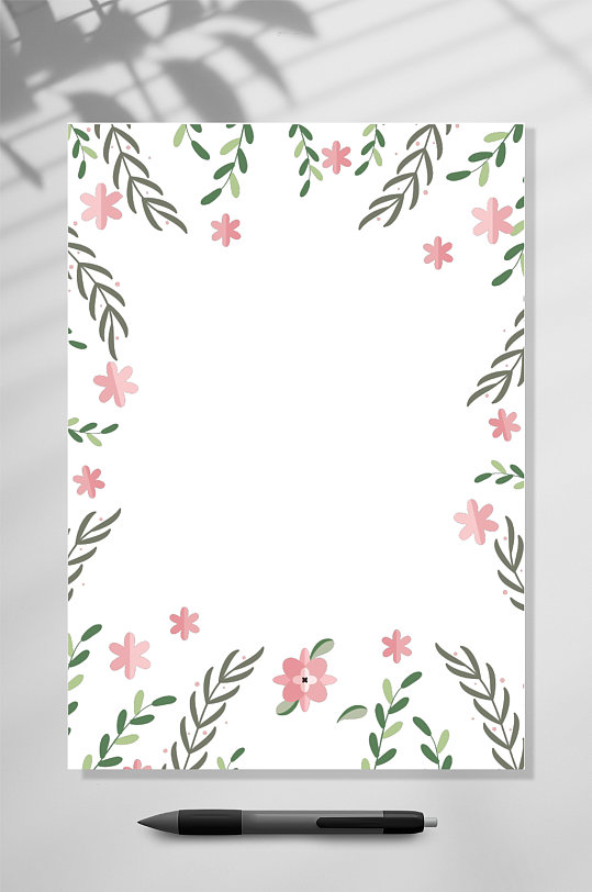 唯美花卉信纸图片-唯美花卉信纸素材下载-众图网