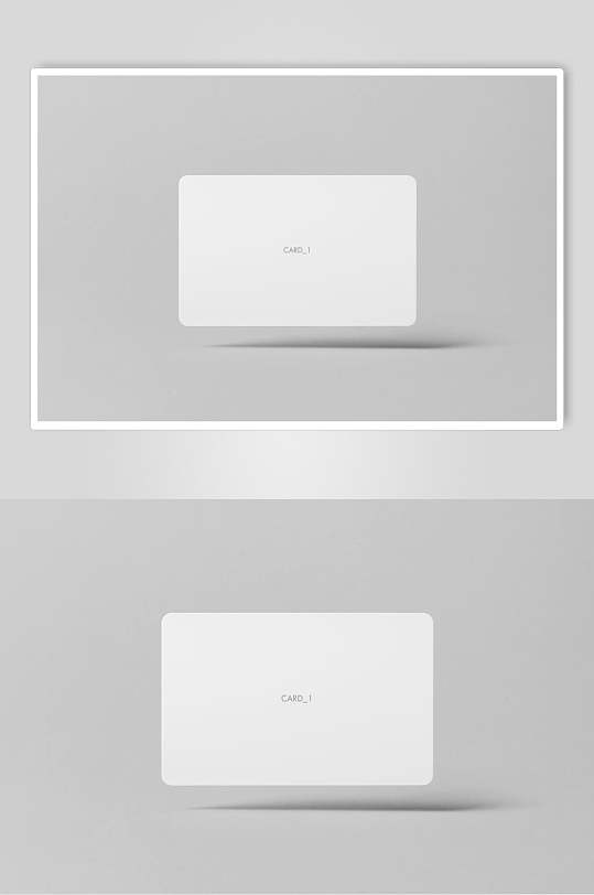 白色名片pvc塑料卡片样机