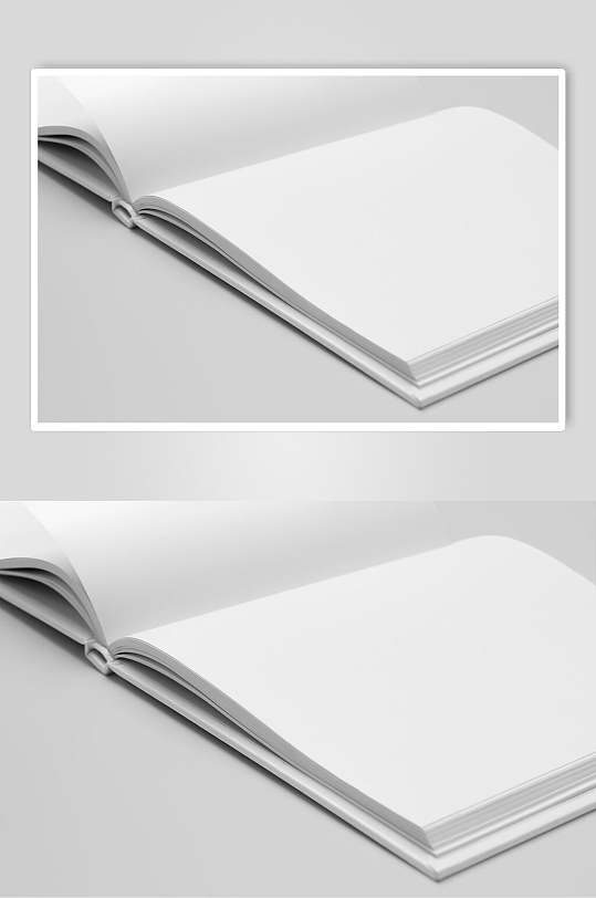 空白正方形书籍样机