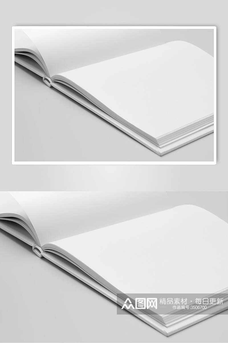 空白正方形书籍样机素材