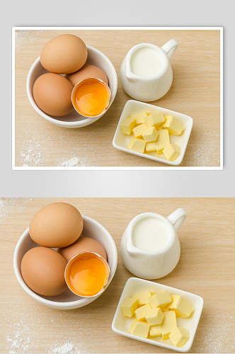 美味牛奶农家土鸡蛋食品图片