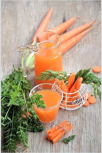 健康美味胡萝卜汁食品图片