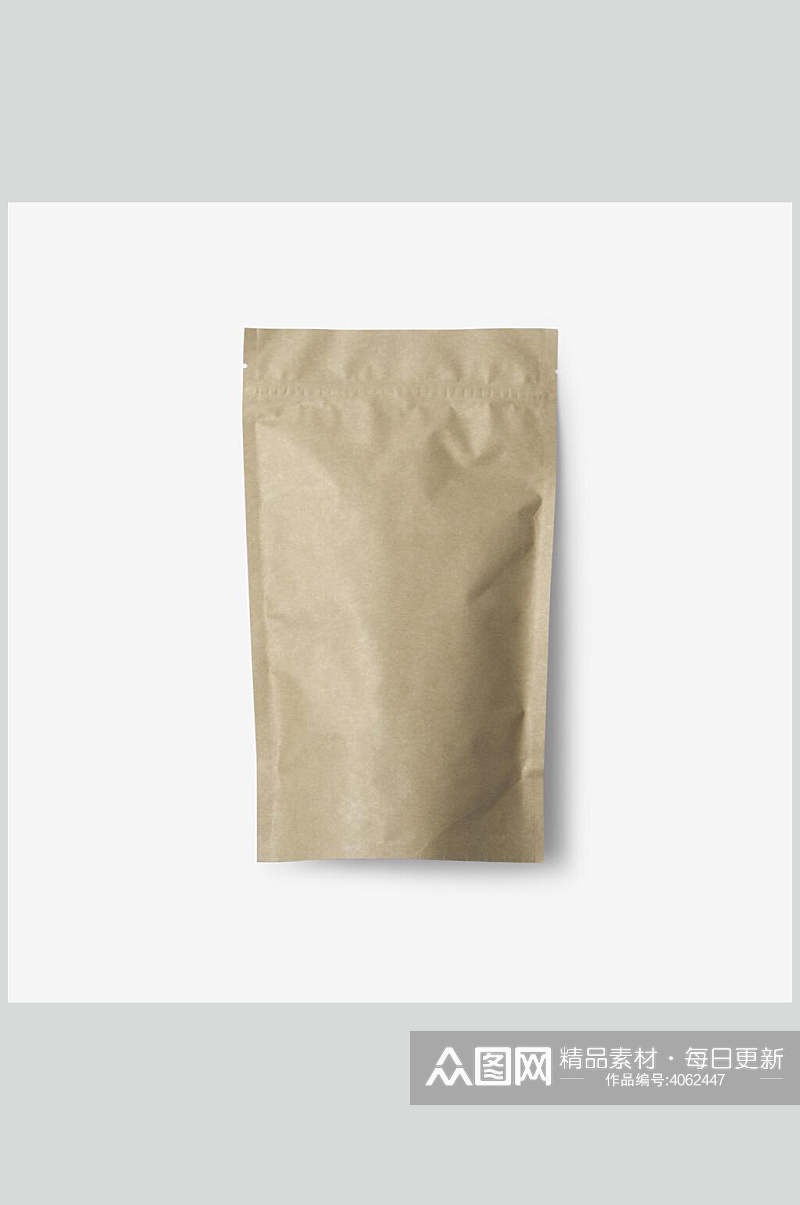 灰色纸袋子企业包装文创样机素材