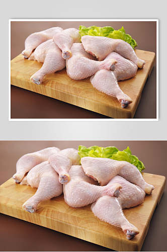 营养鸡腿肉食品摄影图片