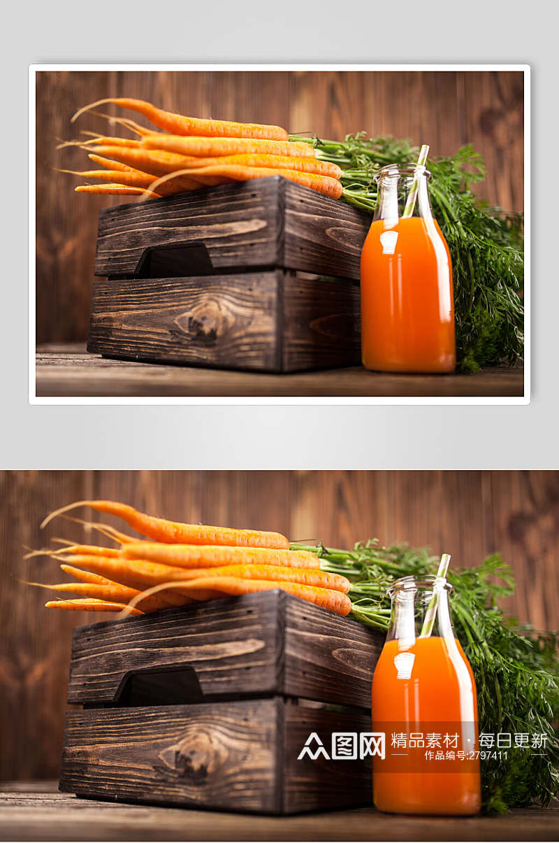 生态胡萝卜汁食品图片素材