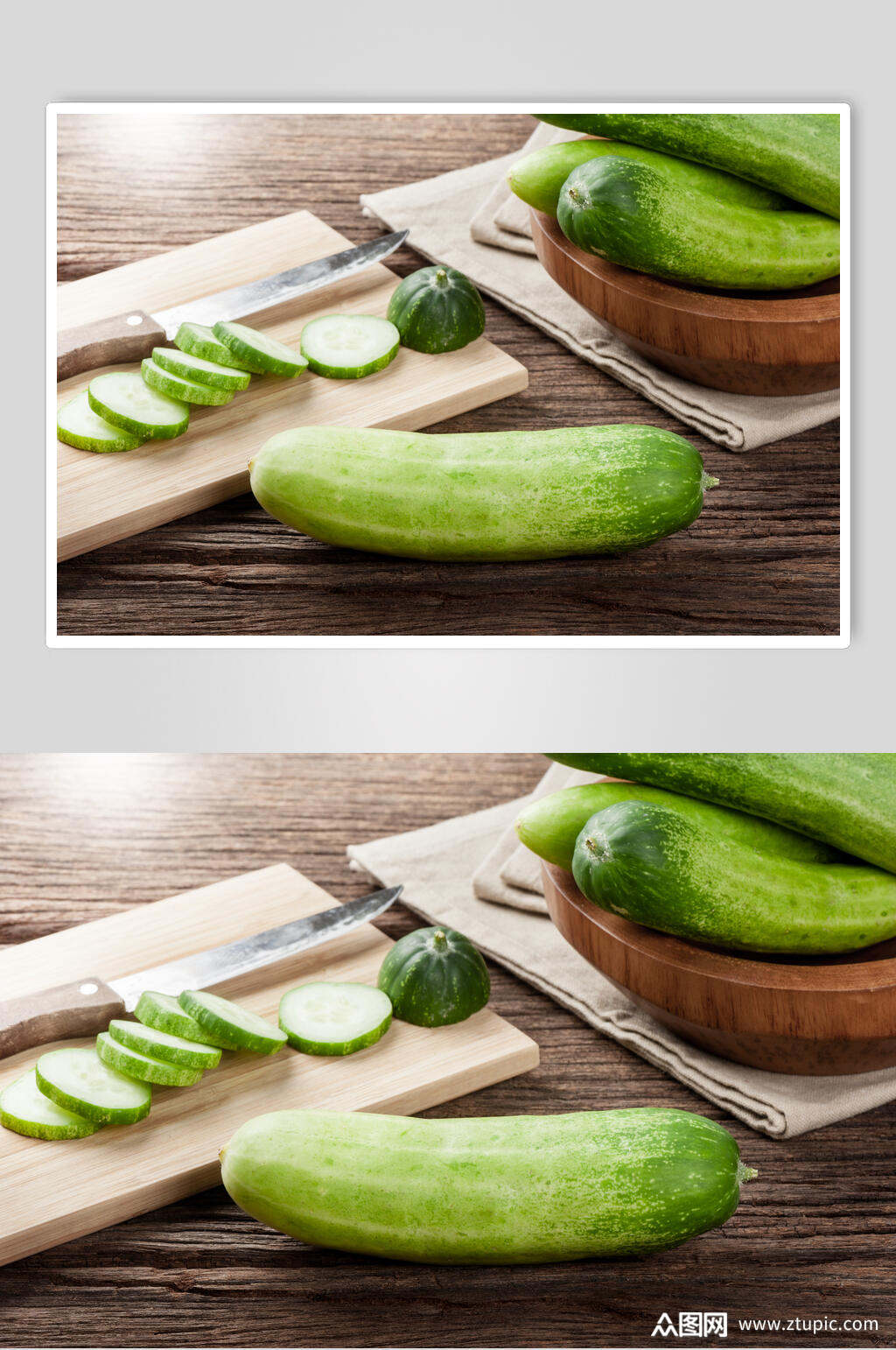 精品新鲜黄瓜青瓜餐饮摄影图片