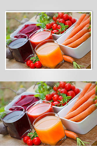 健康美味胡萝卜汁食品摄影图片