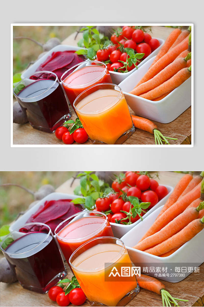 健康美味胡萝卜汁食品摄影图片素材