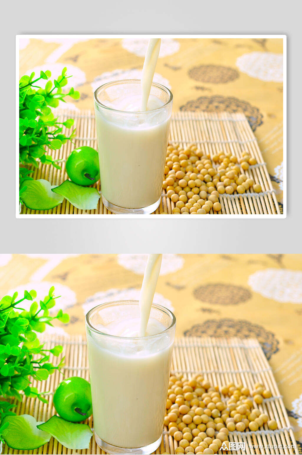清新豆浆豆奶豆汁图片