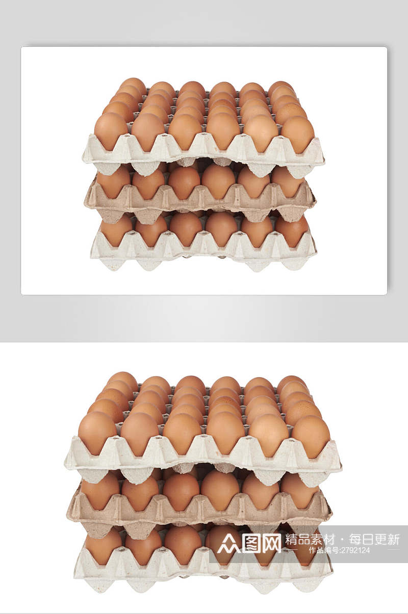 白底有机农家土鸡蛋食品高清图片素材