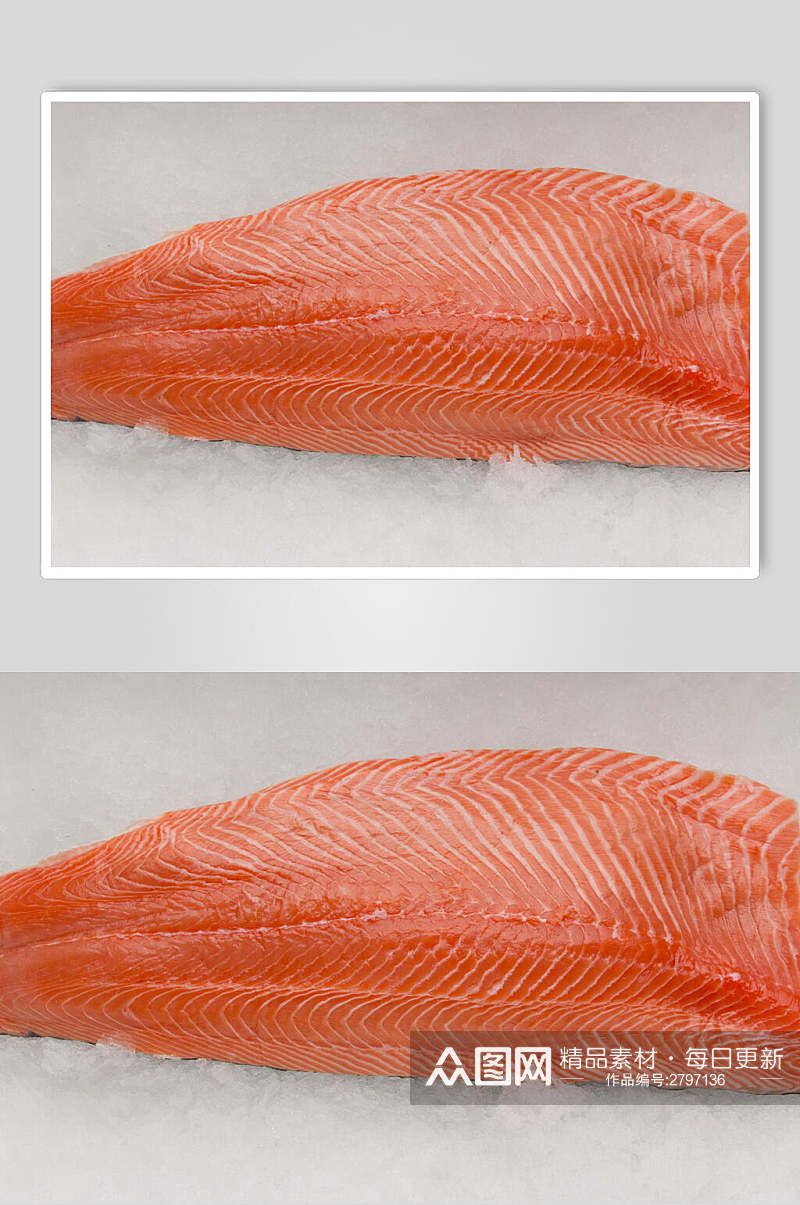 冰镇三文鱼食物摄影图片素材