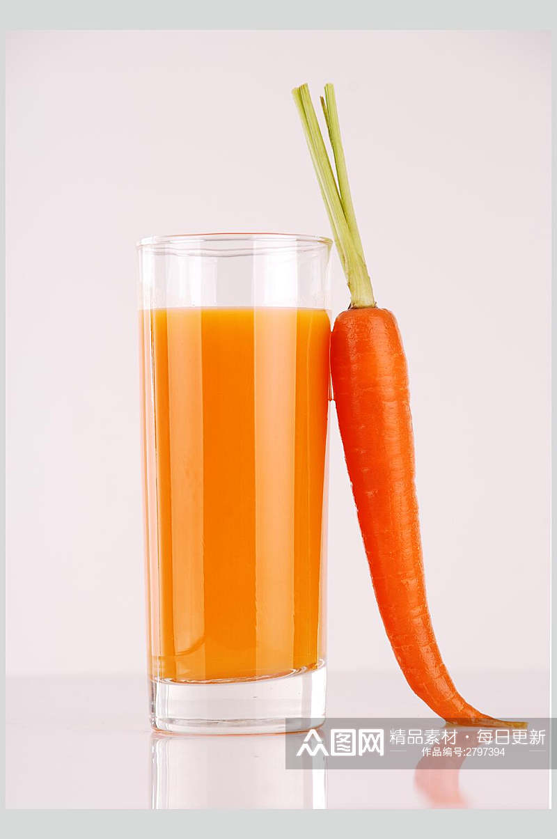 清新饮品胡萝卜汁食品摄影图片素材