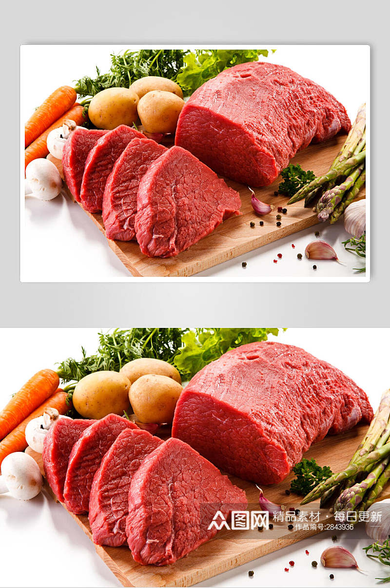 新鲜牛肉食品图片素材