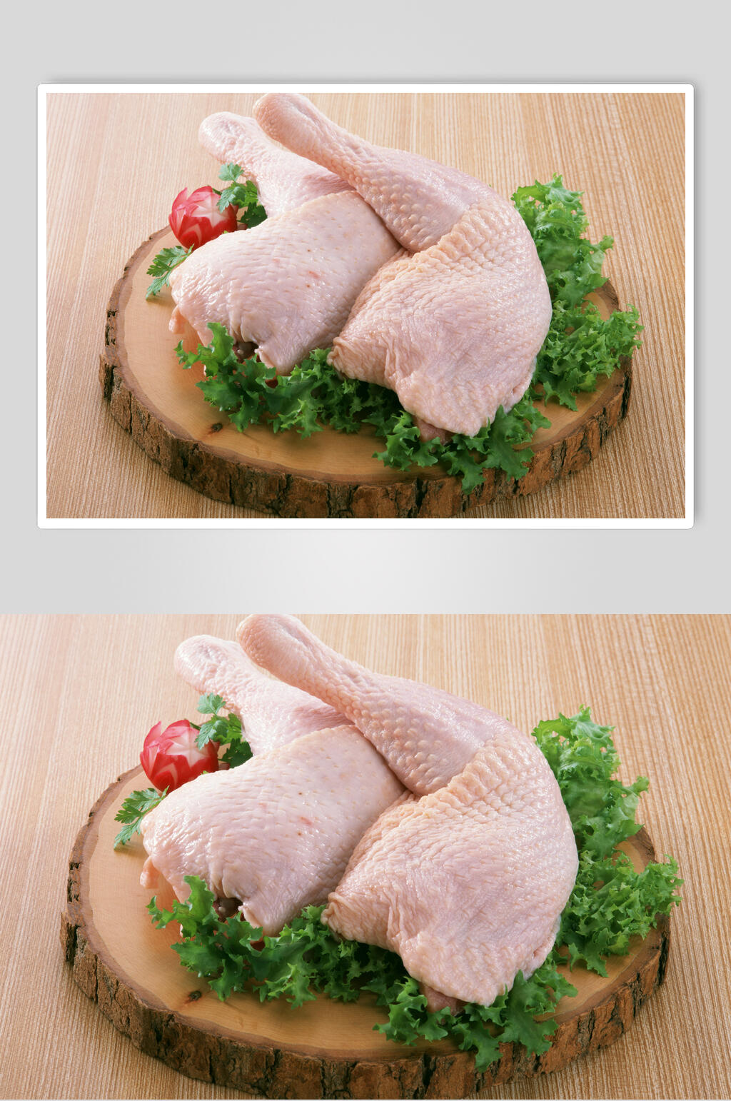 营养鸡腿肉食品摄影图片素材