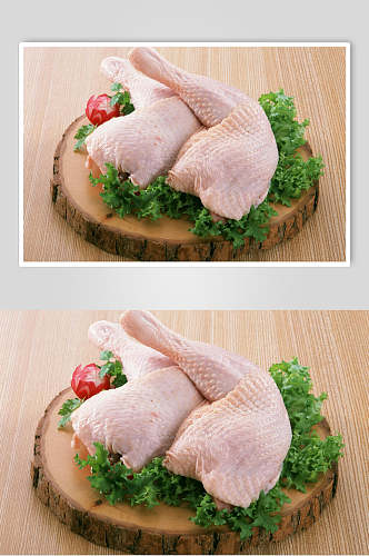 营养鸡腿肉食品摄影图片