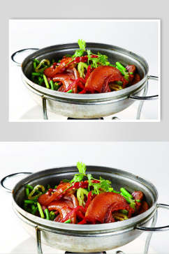 特色美食干锅牛肉摄影图片
