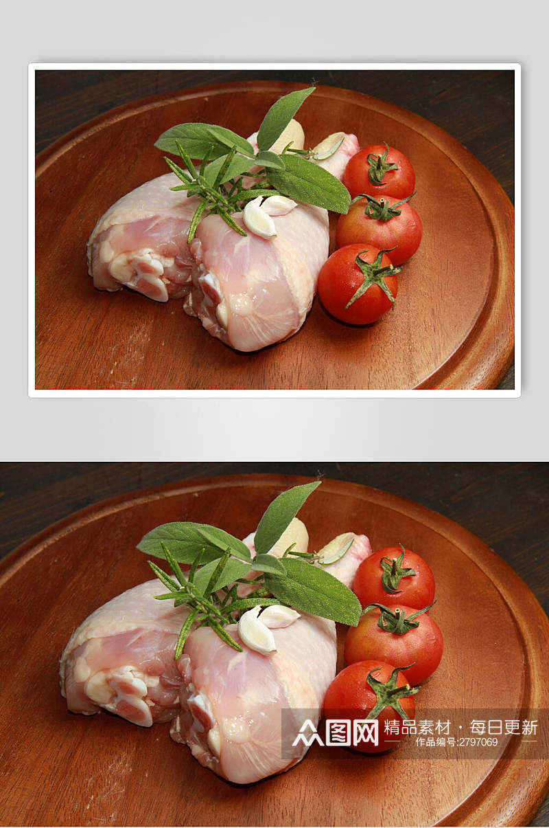 西红柿鸡腿肉食品图片素材