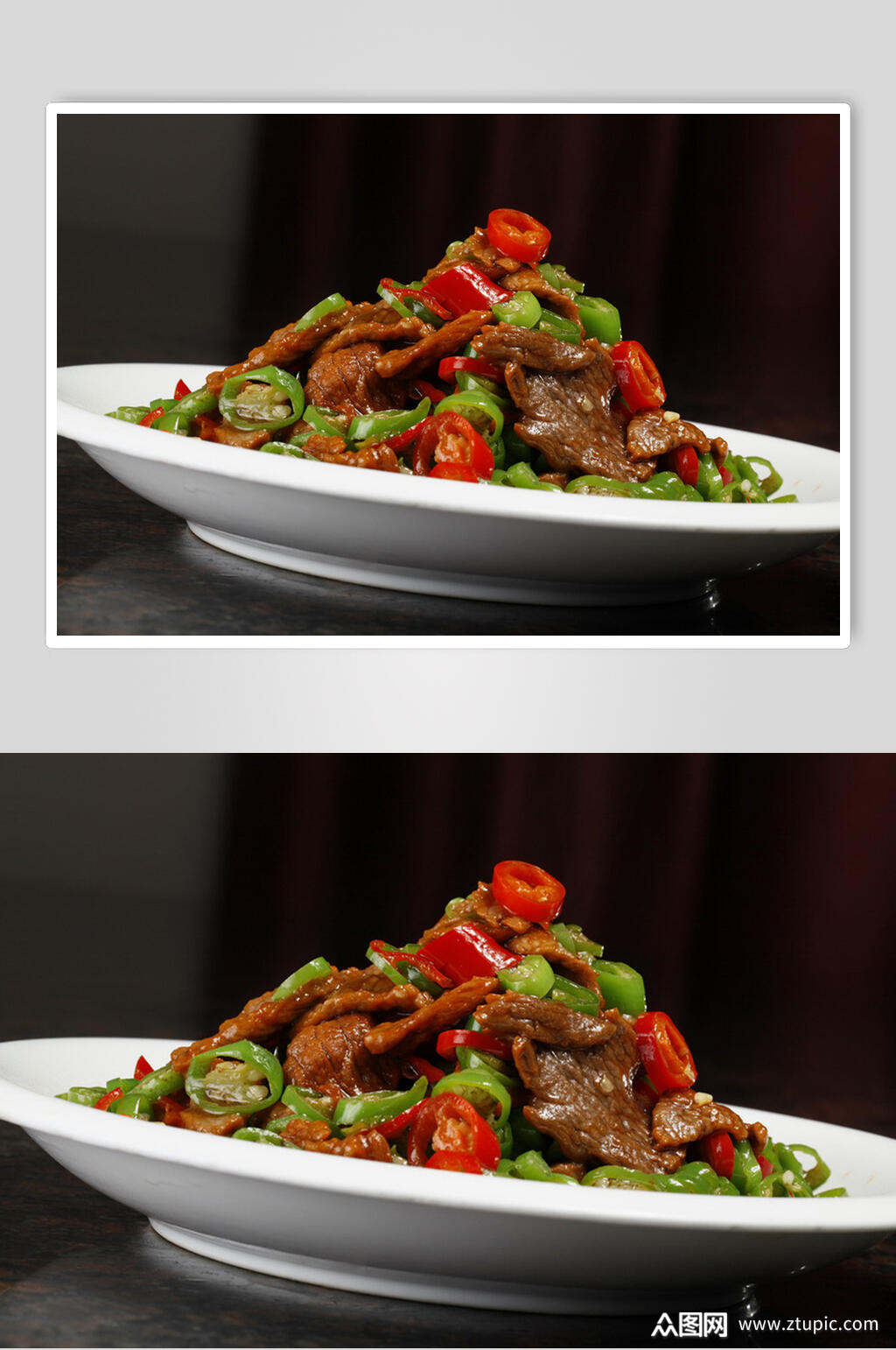 美味小炒黄牛肉摄影图片素材