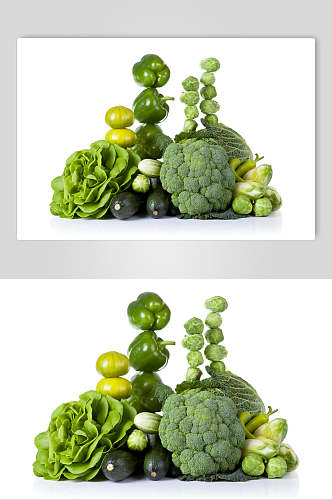 创意绿色蔬菜青菜摄影图片