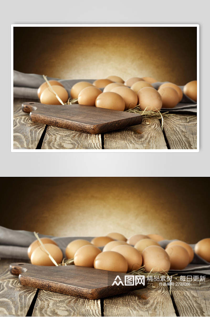 有机农家土鸡蛋食品图片素材