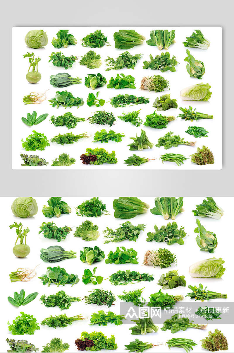 清新绿色有机青菜餐饮高清图片素材