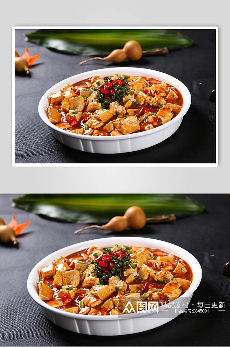 正宗美味麻婆豆腐食品摄影图片素材