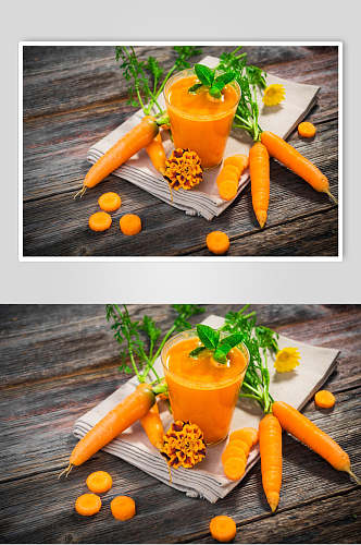 香浓美味胡萝卜汁食品图片