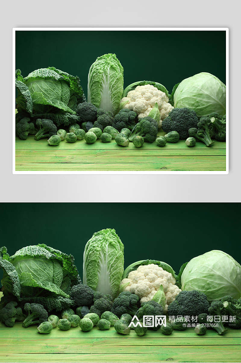 清新绿色有机青菜摄影图片素材
