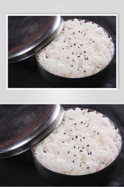 黑芝麻米饭食品高清图片
