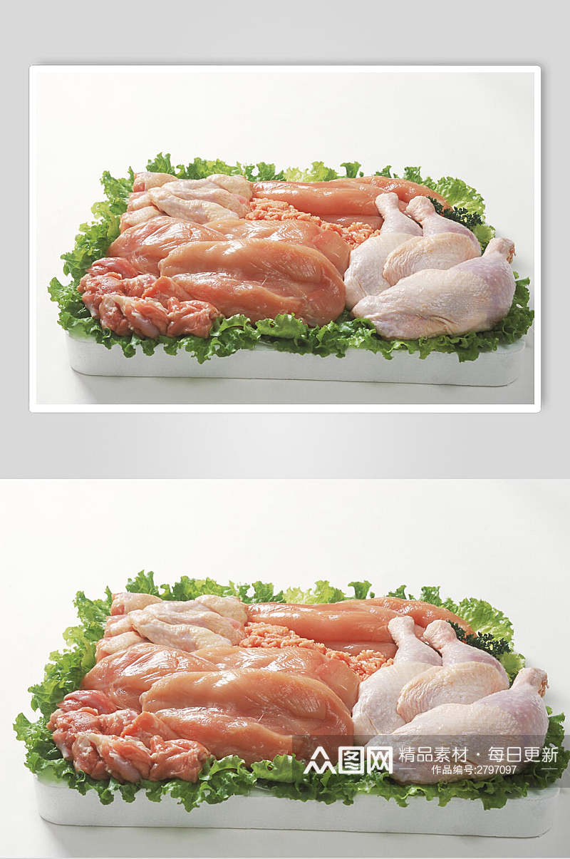 鲜香鸡腿肉食品摄影图片素材