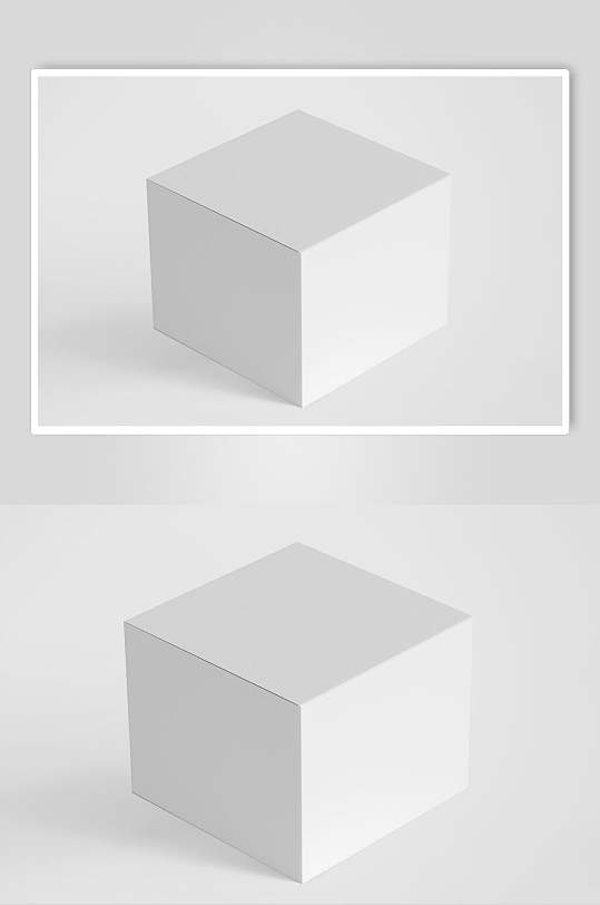 立体正方形包装盒样机