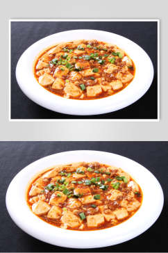 葱香美味麻婆豆腐食品高清图片