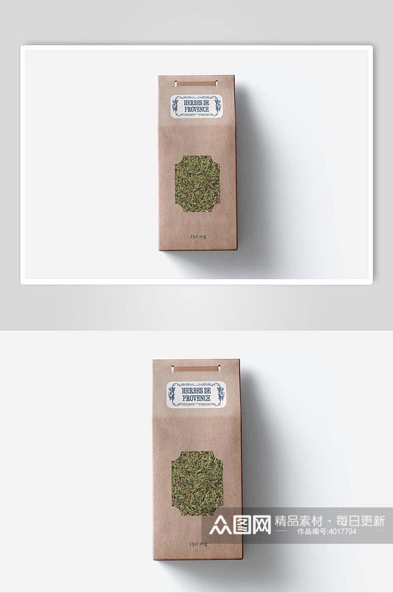 绿豆食物包装样机素材