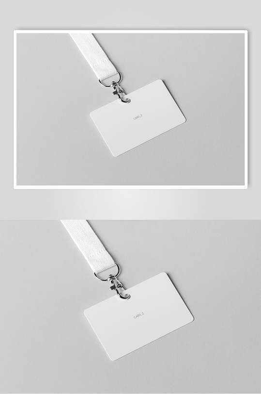 时尚工作证胸牌吊牌样机