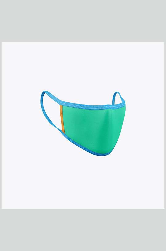 绿色口罩样机图片-绿色口罩样机设计素材-绿色口罩样机模板下载