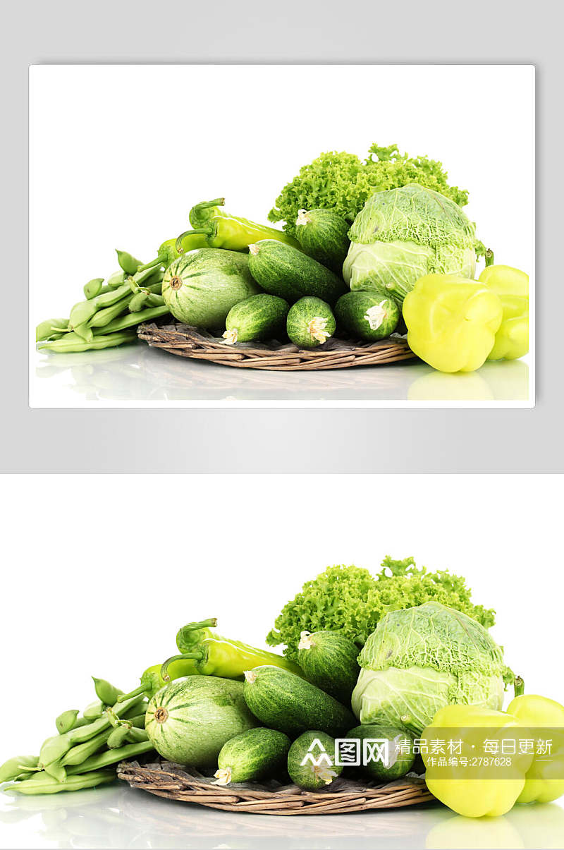 绿色有机青菜图片素材