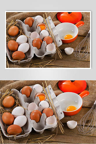 食材农家土鸡蛋食品图片