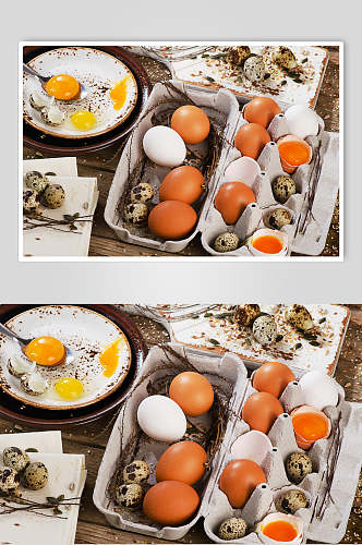 新鲜农家土鸡蛋高清图片