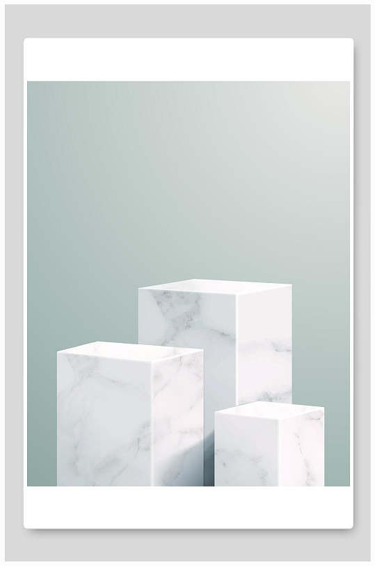 展台清新高端大气立体场景矢量背景