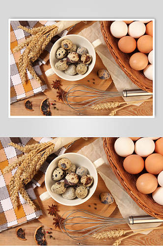鹌鹑蛋农家土鸡蛋食品图片