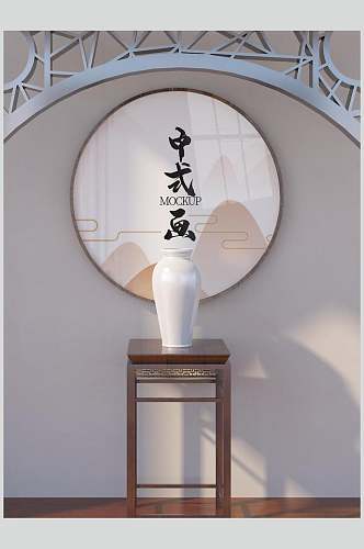 中式画中式家具装饰画样机